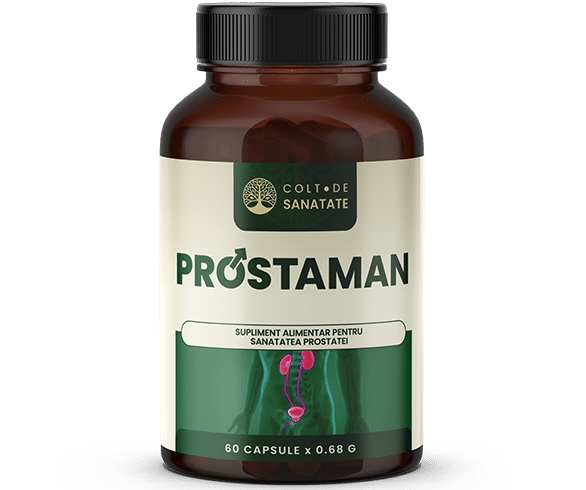 ProstaMan: Supliment Alimentar Naturist pentru Sanatatea Prostatei, 60 Capsule