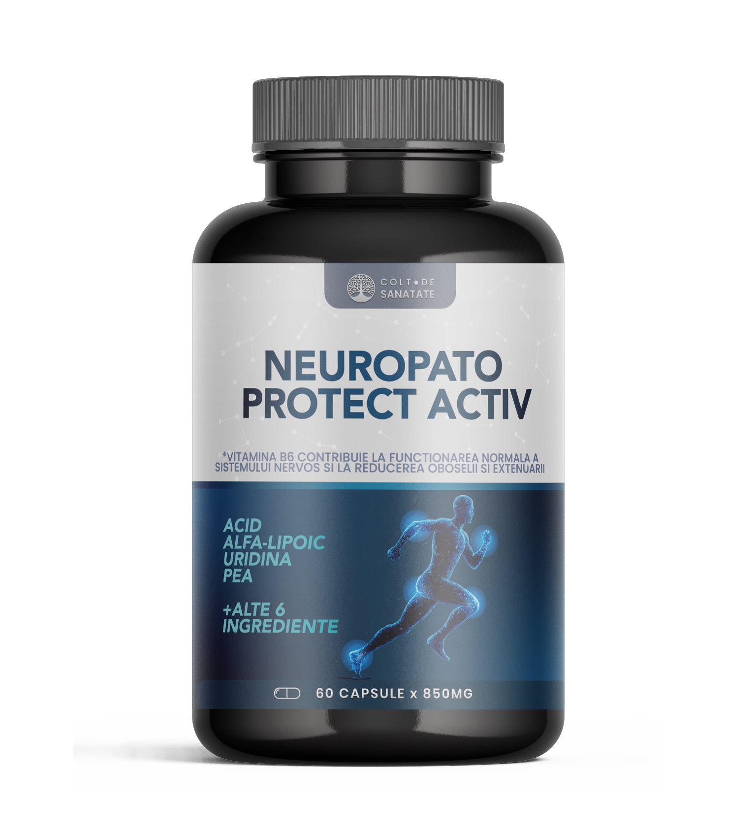 Neuropato Protect Activ: Supliment Alimentar pentru Sănătatea Nervilor, 60 Capsule